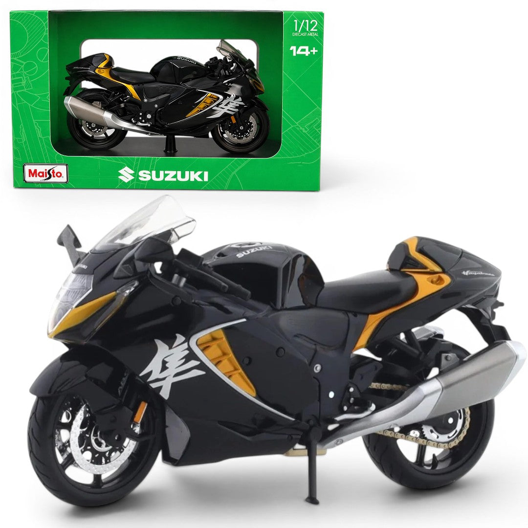 Ｗit's 1/12 SUZUKI GSX1300R HAYABUSA WITS 1:12 Suzuki Hayabusa GSX1300R - BLACK WHITE ORANGE RED - RARE