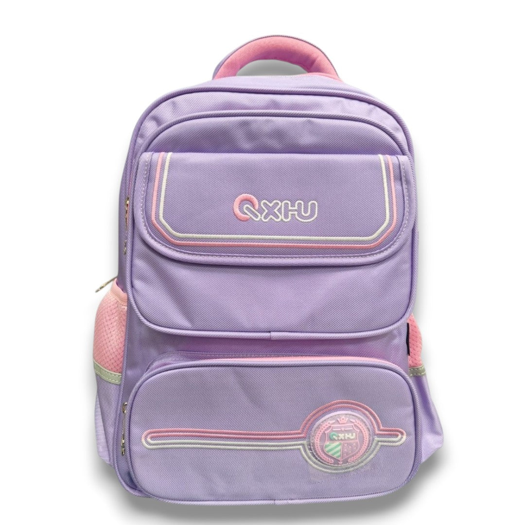 Kids School Backpack 16 Inch | Lightweight Purple School Bag for Girls with Multiple Compartments
