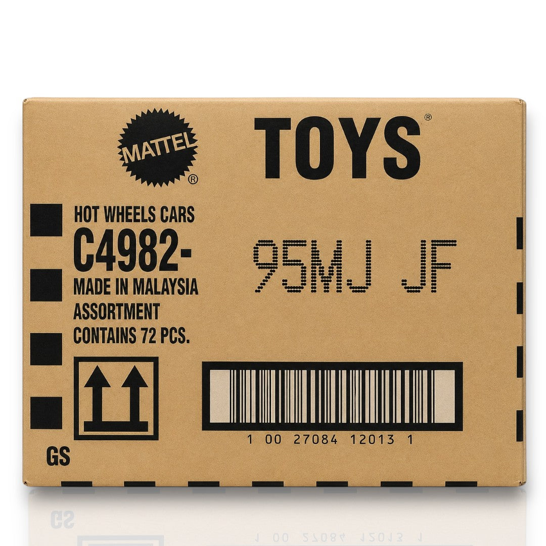Hot Wheels C4982 -Factory-Sealed -Case J (95MJ-JF) – 72 Die-Cast Cars by Mattel