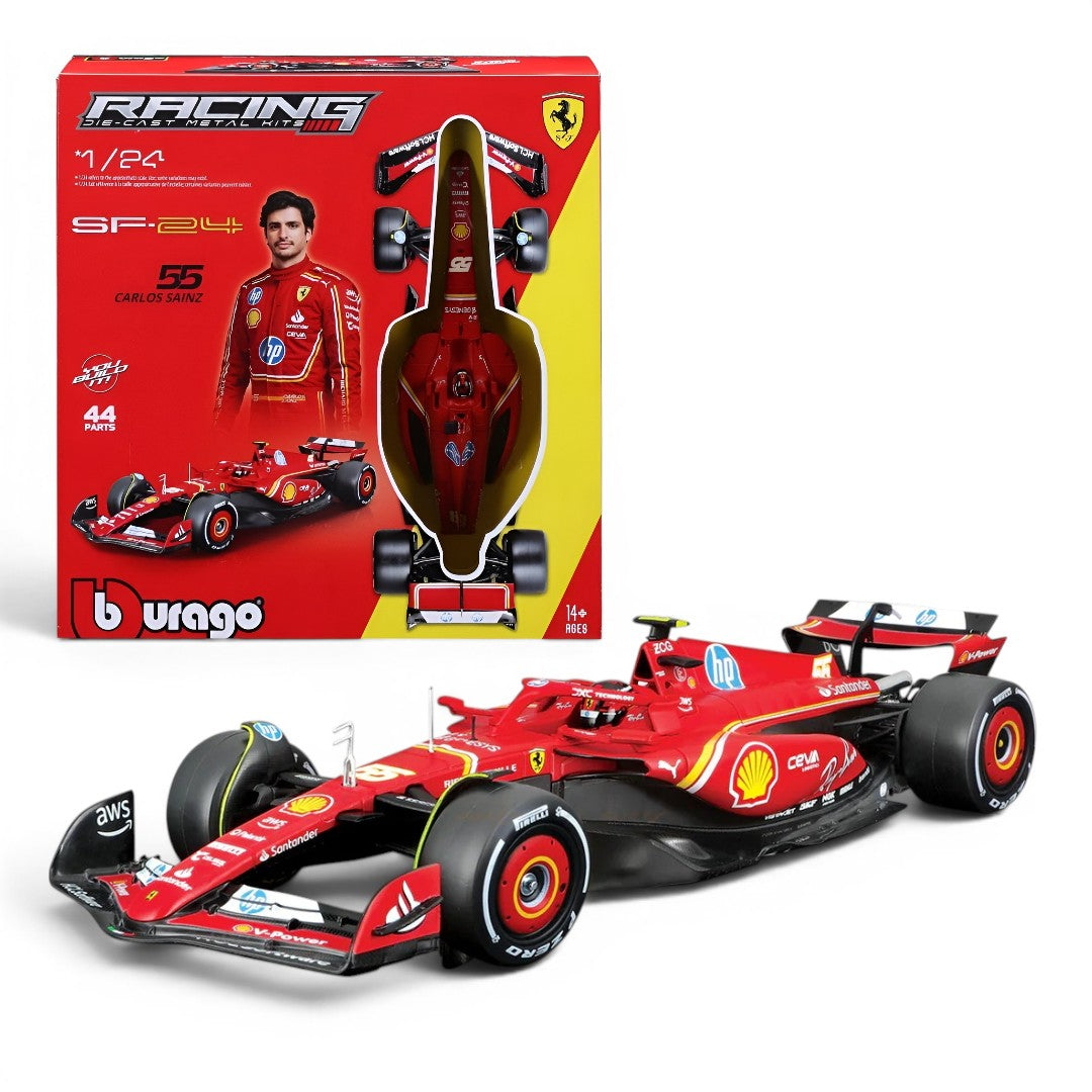 Bburago 1:24 Ferrari SF-24 #55 Carlos Sainz F1 Model Kit (2024