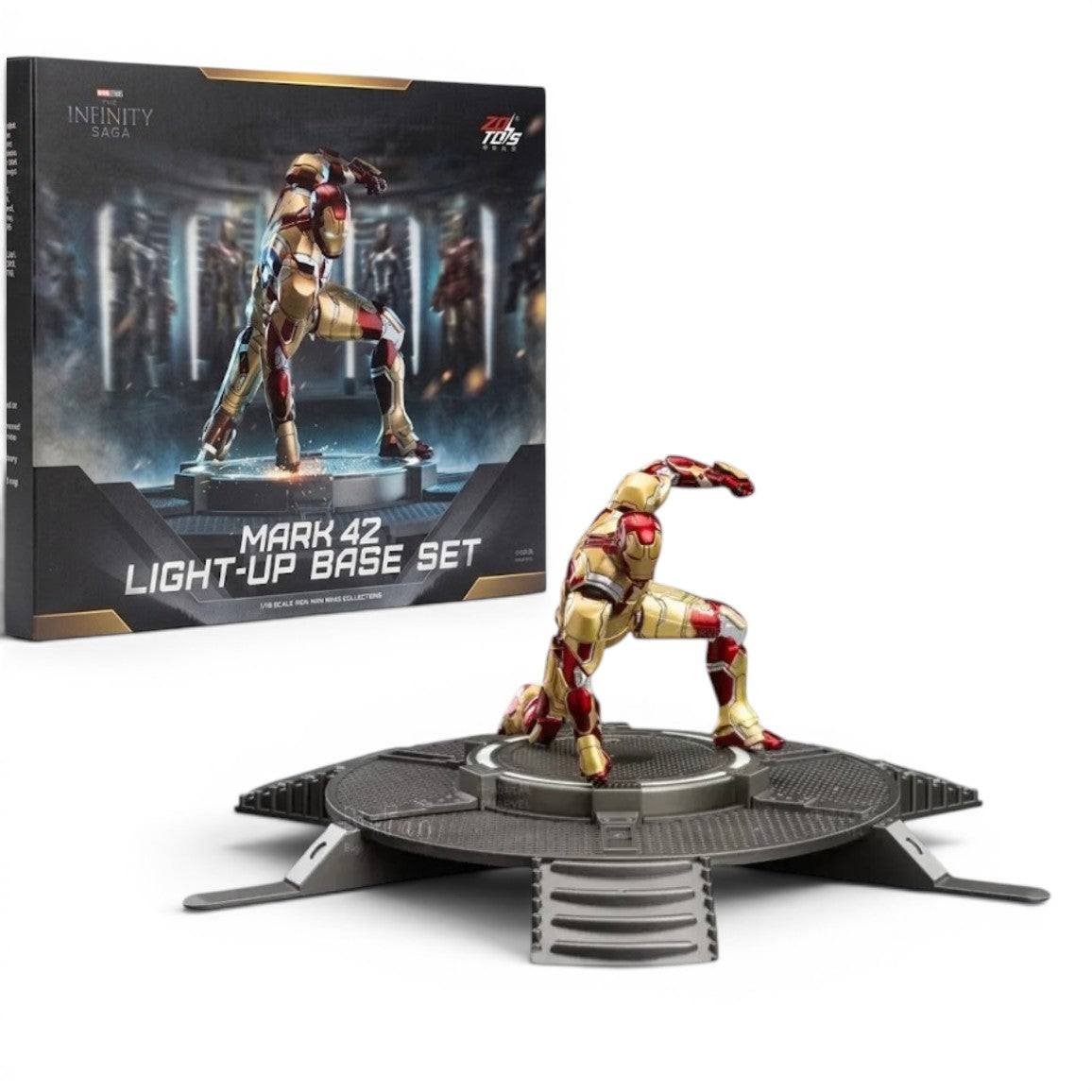 ZD Toys Marvel Studios The Infinity Saga Iron Man Mark 42 Light-Up