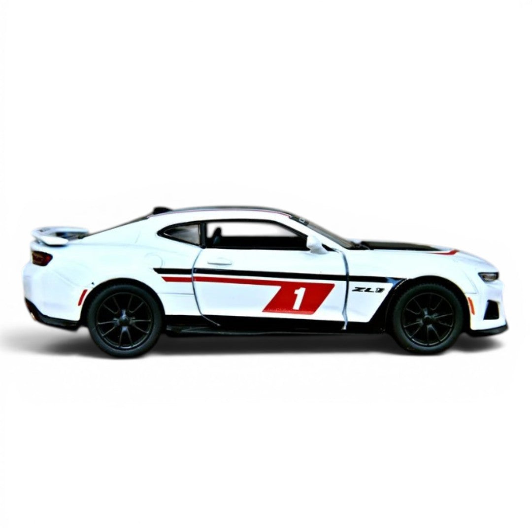 Kinsmart 1:38 Scale Chevrolet Camaro ZL1 Livery Edition Die-Cast Metal Model Car | Pull Back Action | Opening Doors | Collectible Toy Car