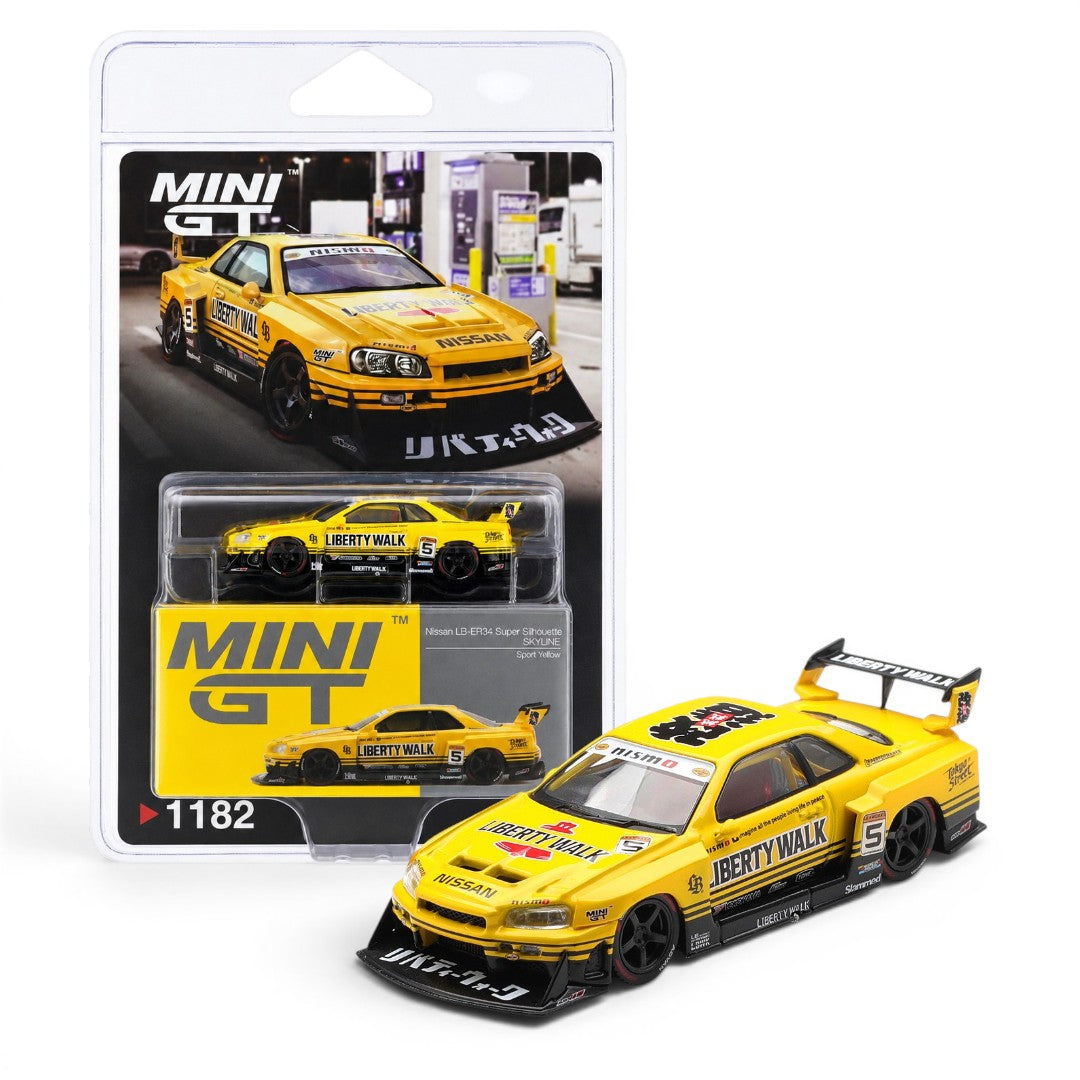MINI GT 1:64 (Blister Pack) Nissan LB-ER34 Super Silhouette