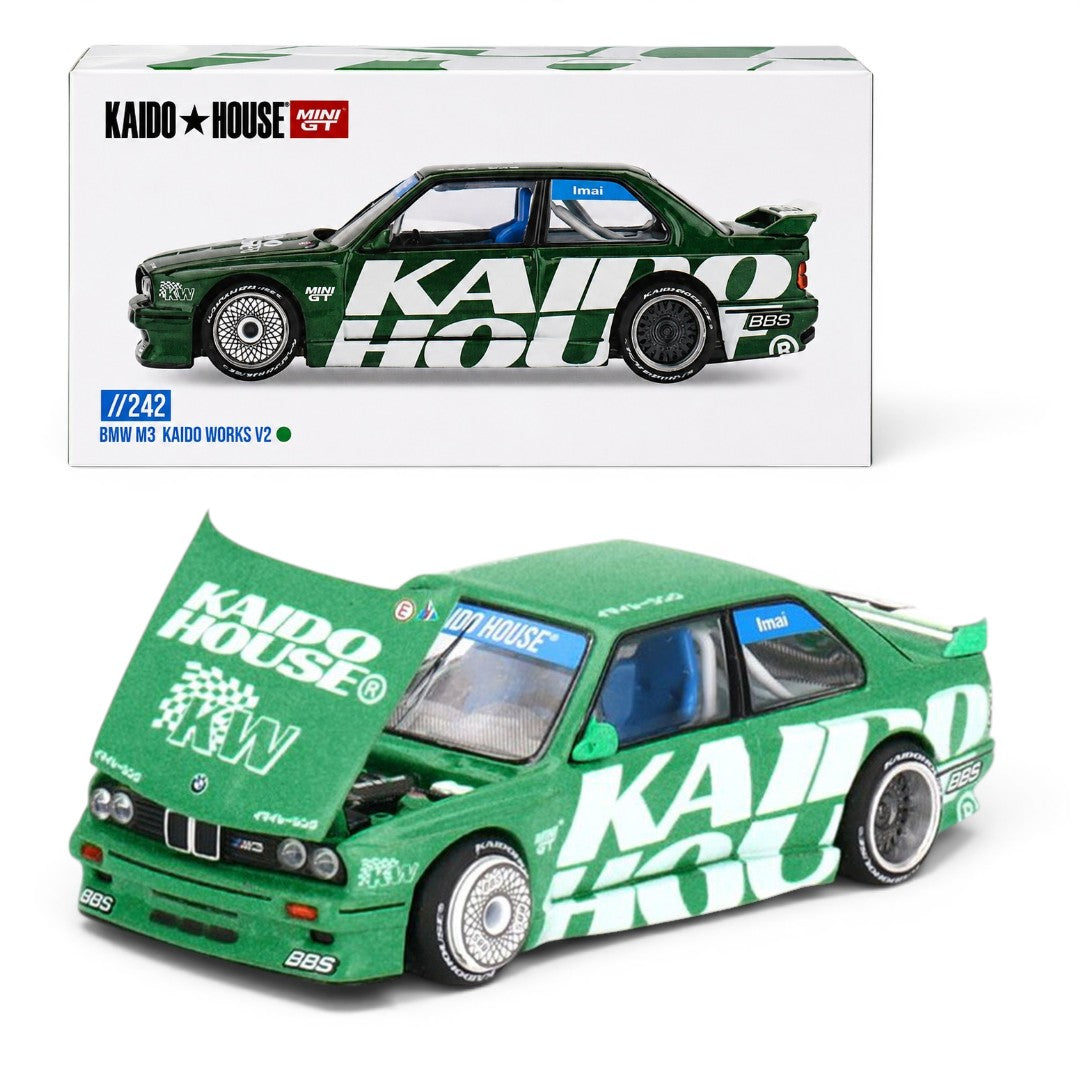 Kaido House x MINI GT 1:64 BMW M3 Kaido Works V2 Green Diecast