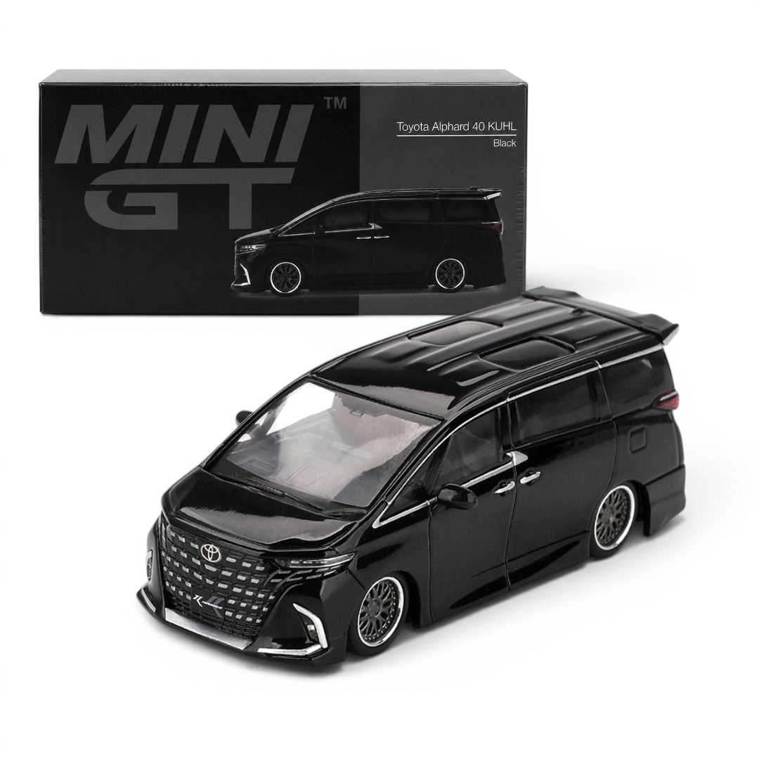 MINI GT 1:64 Toyota Alphard 40 KUHL Black Diecast Model Car