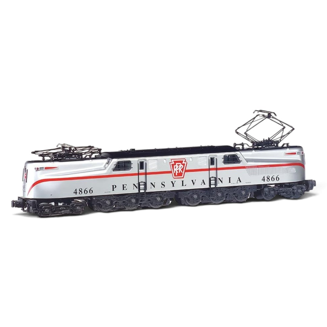 Williams by Bachmann GG-1 Electric Locomotive – PRR #4866 "Congressional" – O Scale 3-Rail, Silver/Red