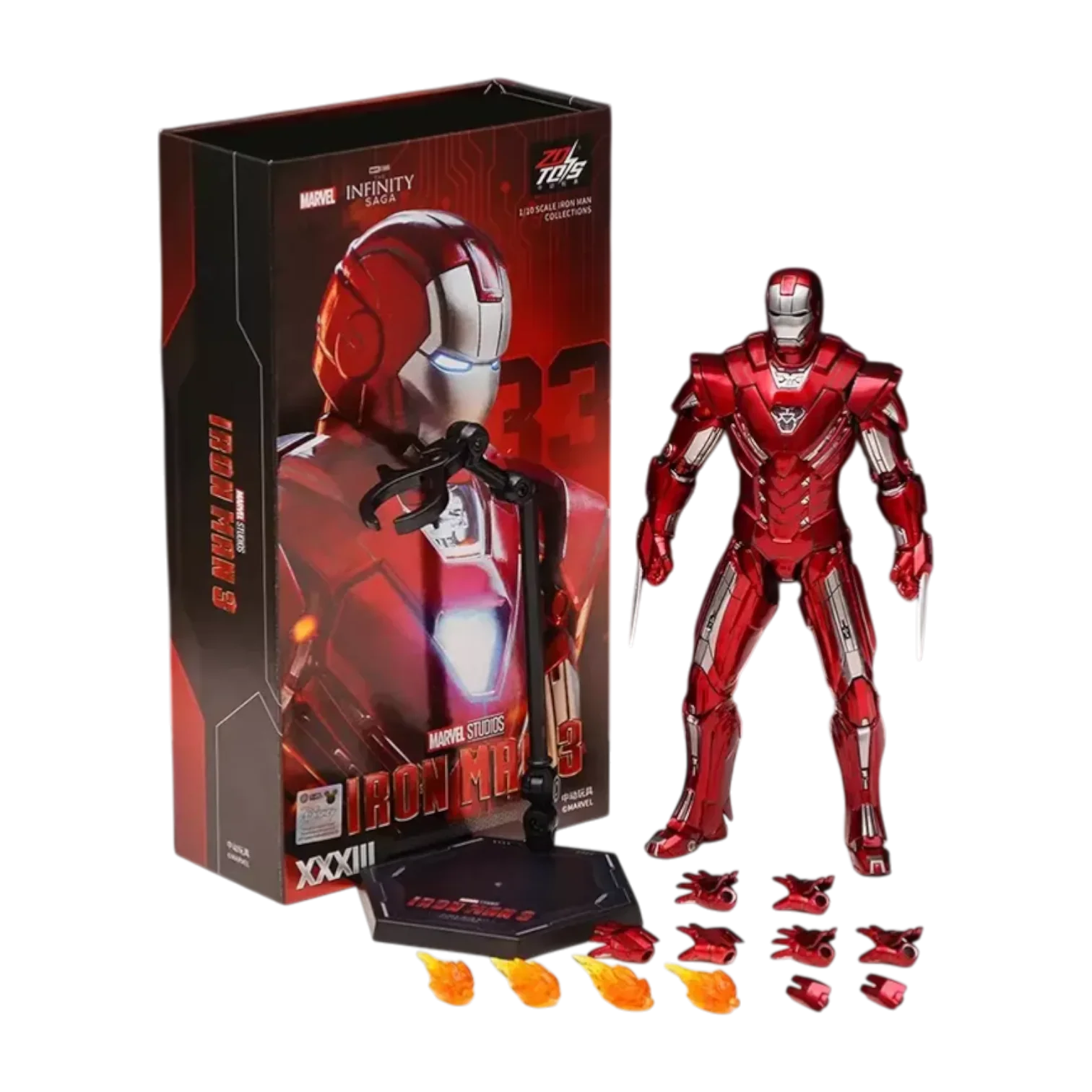 ZD Toys Ultimate 7″ Iron Man Mark 33 Action Figure – Marvel
