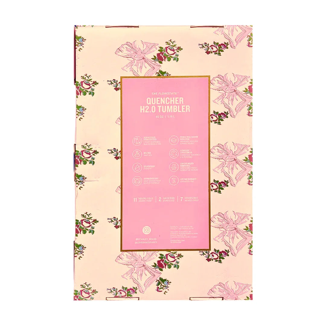 Stanley x LoveShackFancy Quencher H2.0 – 40 Oz of Floral Elegance & All-Day Hydration - Jaiman Toys