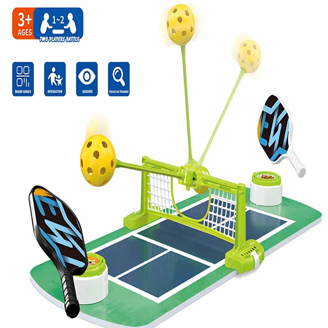 SIMARR Tabletop Pickleball Game Set for Kids β Mini Indoor Paddle Ball Game with Net & Paddles | Family Sports Toy