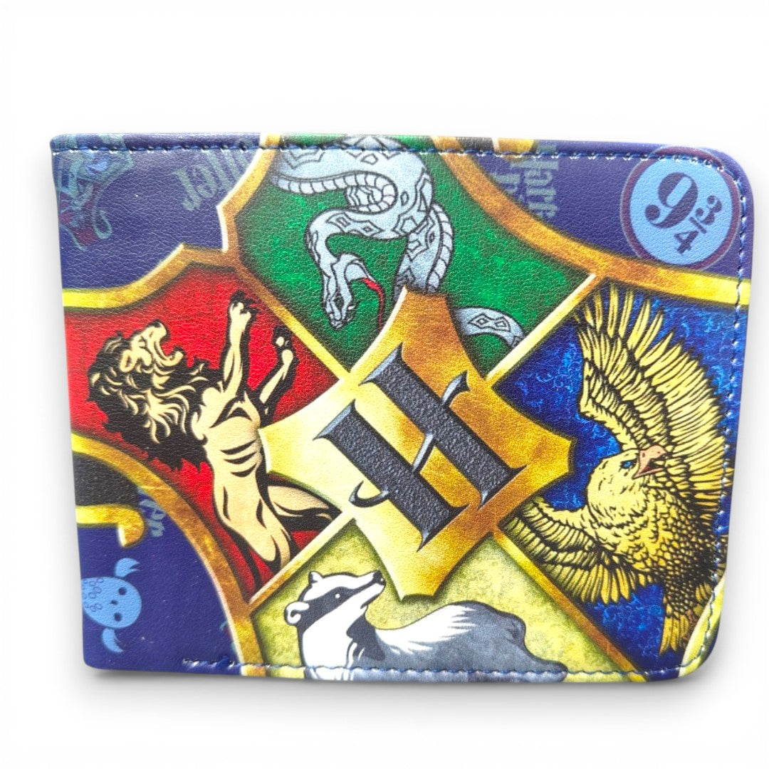 Harry Potter Themed Wallet – Magical Character Print Bi-Fold Wallet for Fans, Stylish Everyday Wallet