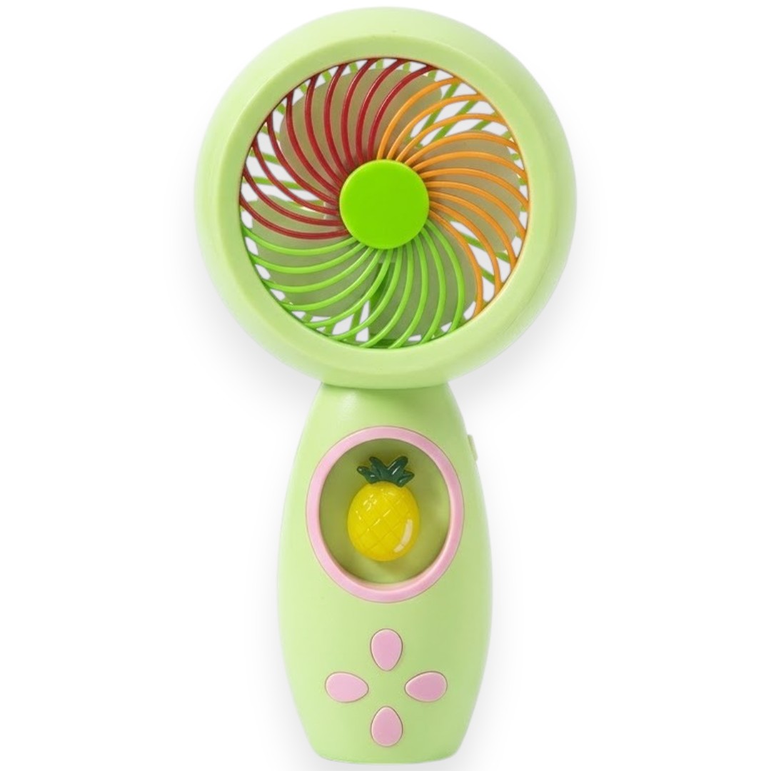 Portable Handheld Mini Fan – Colorful Personal Cooling Fan with Cute Fruit Design for Travel, Office & Outdoor Use (Pack of 1)