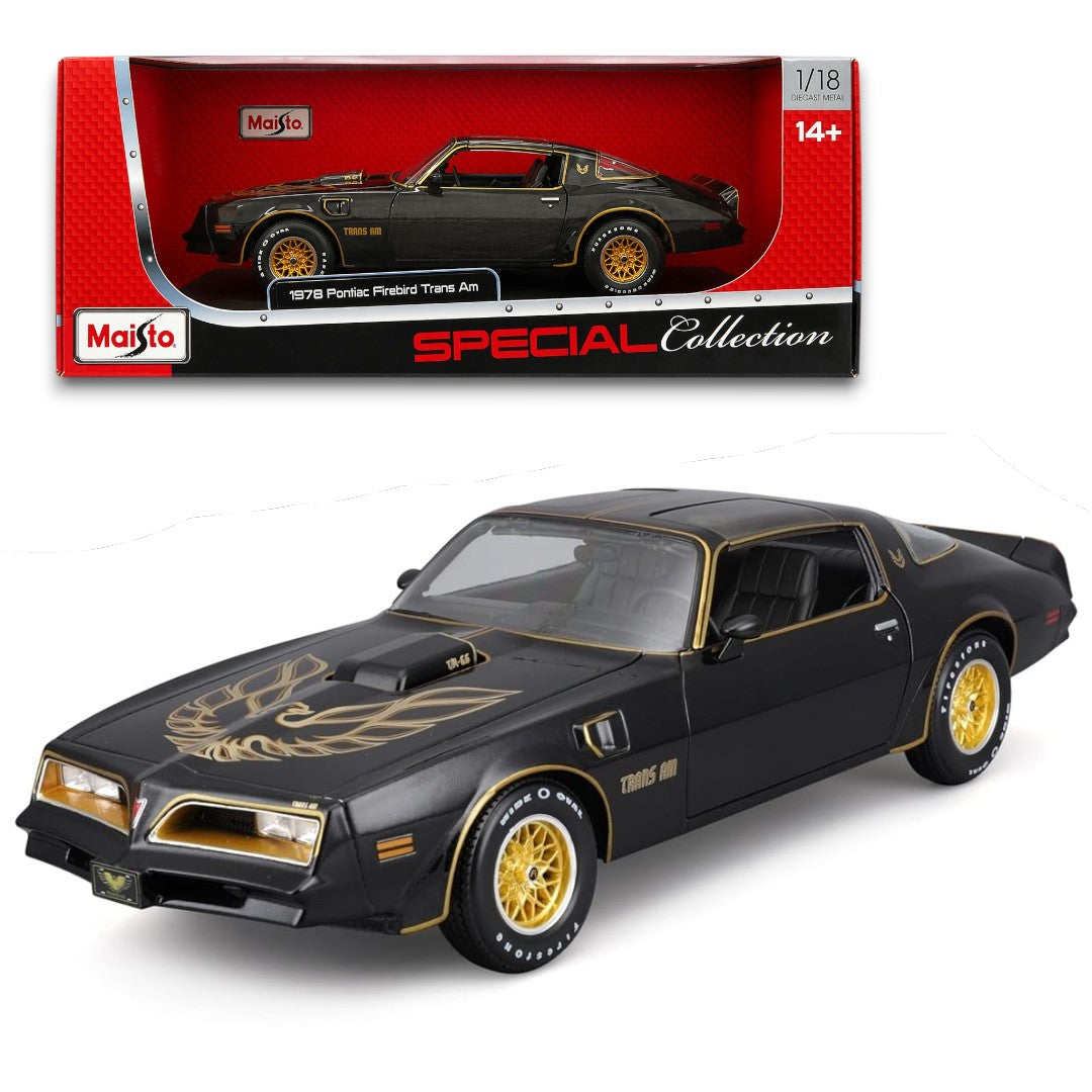 Maisto 1:18 1978 Pontiac Firebird Trans Am Die-Cast Model Car