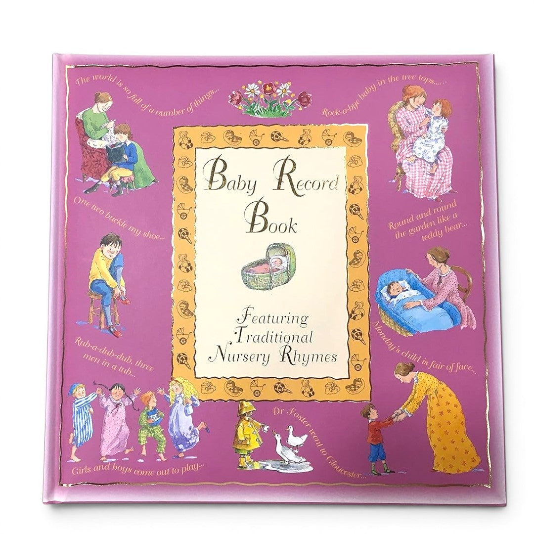 Baby Record Book – Nursery Rhymes Baby Memory Book | Keepsake Album for Newborn Milestones & Memories