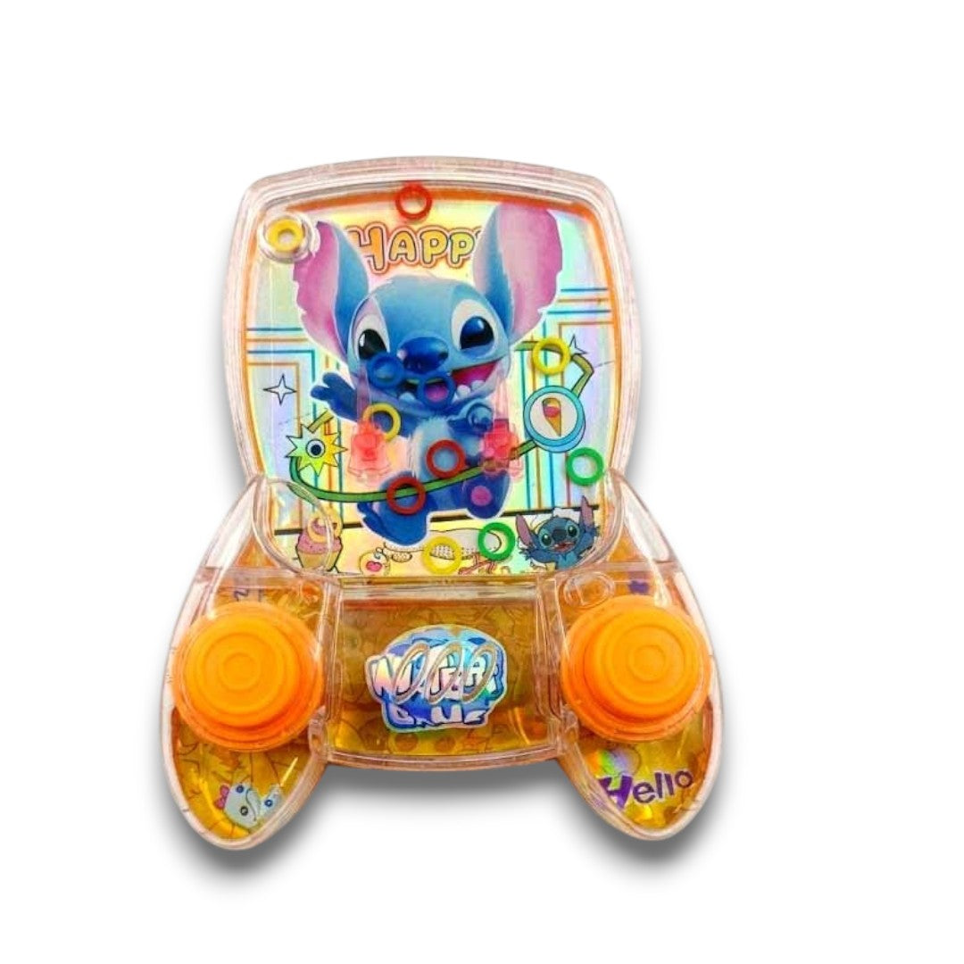 Kids Water Ring Toss Handheld Game Toy – Classic Press Button Water Game with Cartoon Theme