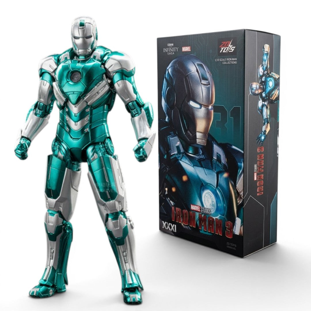 ZD Toys Marvel Studios Iron Man 3 Mark 31 (Piston) | 1:10 Scale 7