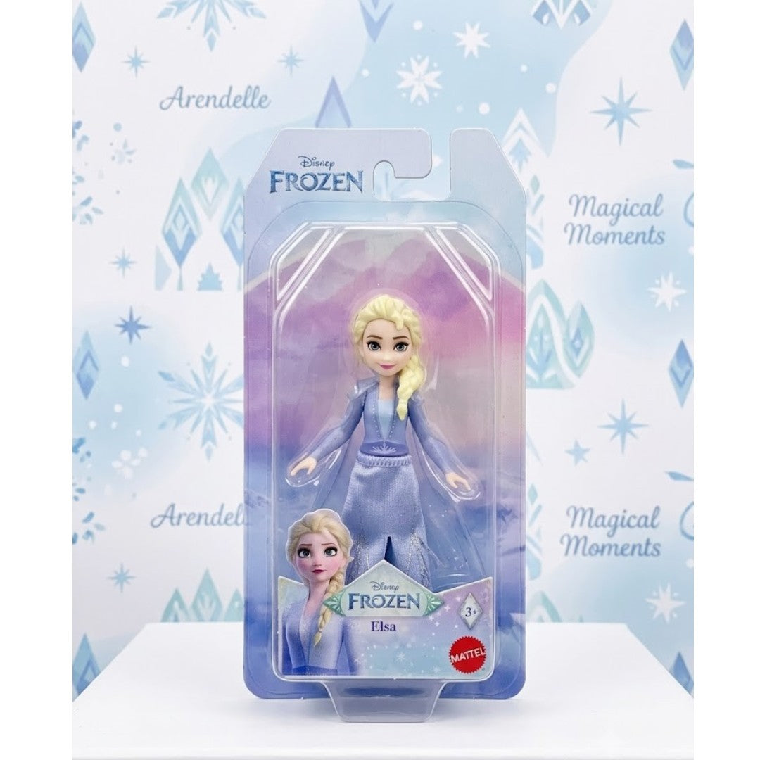 Disney Frozen 2 Elsa Mini Doll | 4-Inch Mattel Disney Princess Collectible with Cape | Movie-Inspired Fashion Doll | Ages 3+