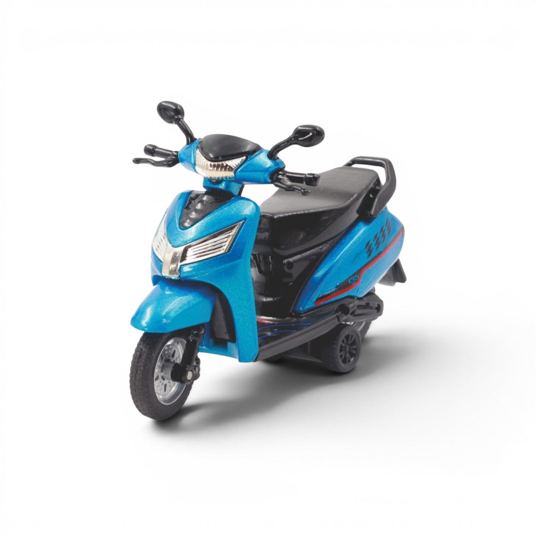 Centy Die-Cast Pull Back Scooter Toy for Kids | Mini Friction Powered Scooter Model | Assorted Colours | 3+ Years | BGX