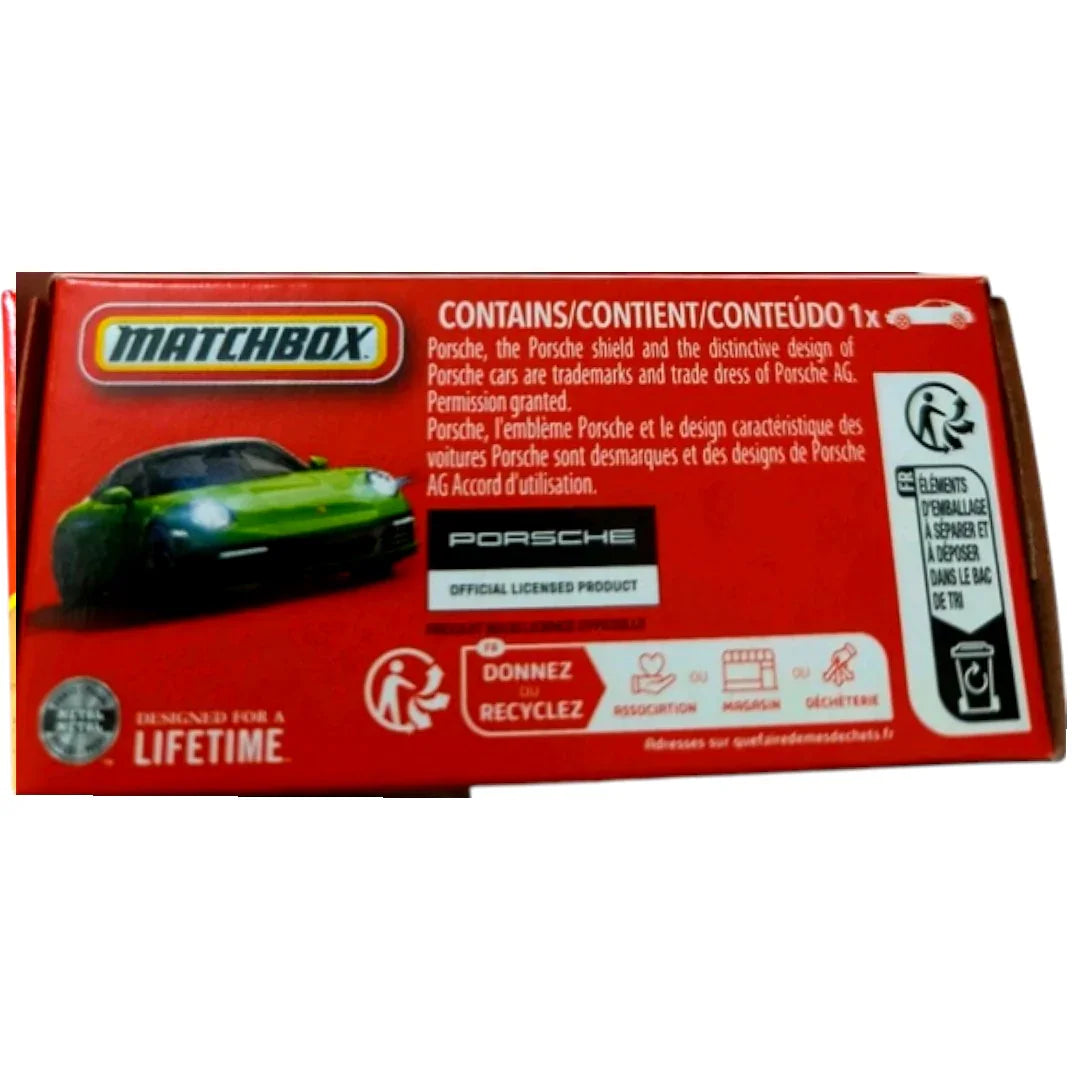 MATCHBOX Porsche 911 Targa 1:64 Diecast Sports Car β Official Mattel Licensed Classic Convertible Model (49/125)