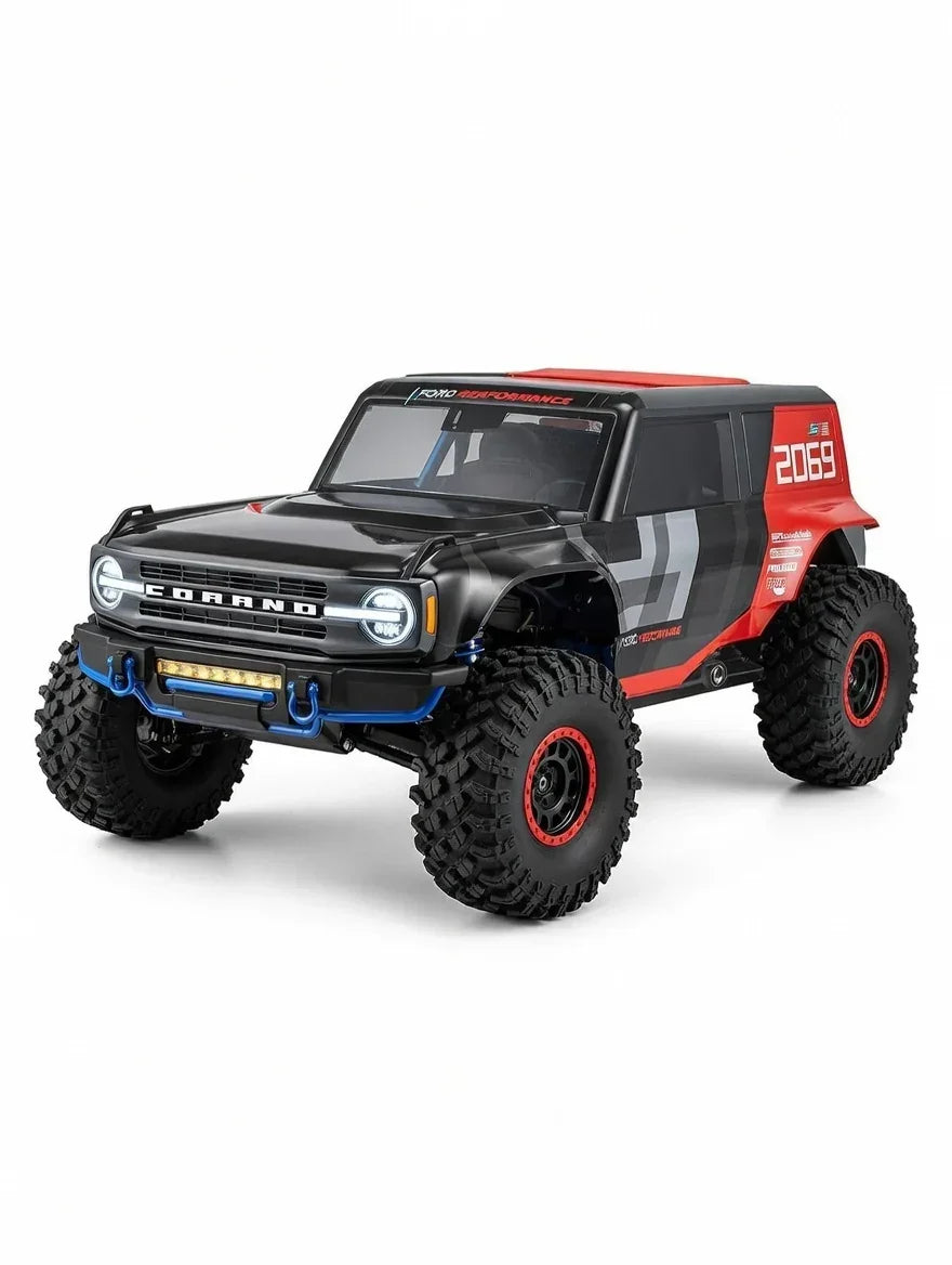 MJX HYPER GO H8P 1:8 Scale Ford Motor Company Ford Bronco R Licensed 4WD RC Rock Crawler โ Brushless Motor, 80A ESC, High-Speed Off-Road Remote Control Vehicle