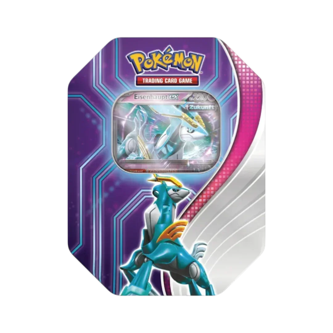 Pokémon TCG Iron Treads ex Tin Box | Holographic Promo Card & Booster Packs | Metal Collector Case | 6+ Years