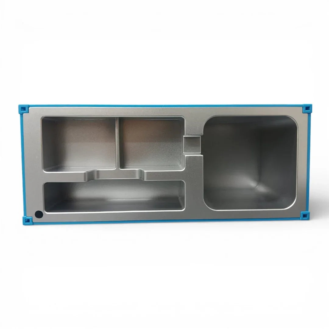 Shipping Container Style Pen Holder – Creative Desk Organizer with Open Top Storage | Industrial Office & Study Table Accessory