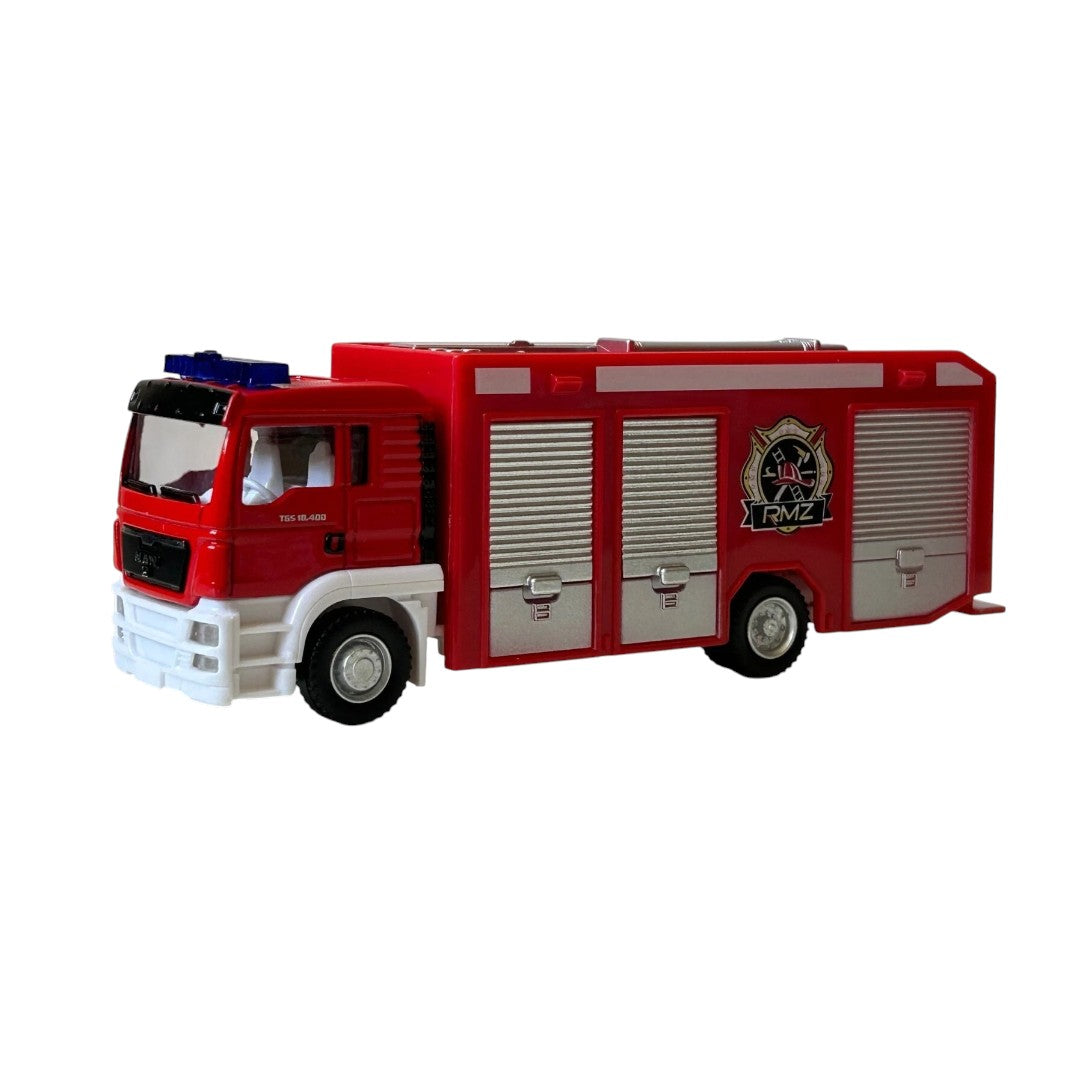 RMZ City 1:64 MAN TGS Fire Rescue Truck Die-Cast Model – Red & White