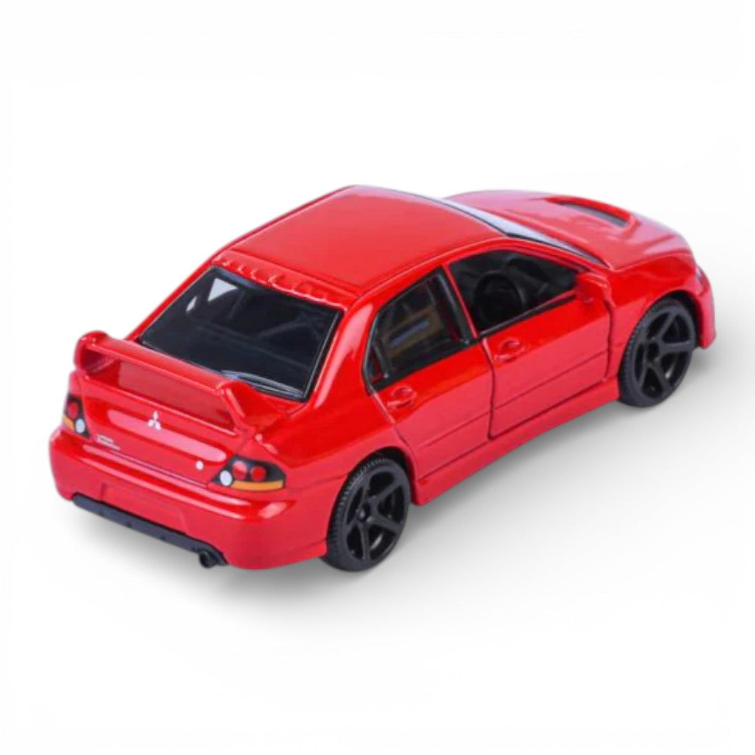 Majorette JDM Legends Mitsubishi Lancer Evolution IX Red Diecast Car – Metal Body with Moving Parts