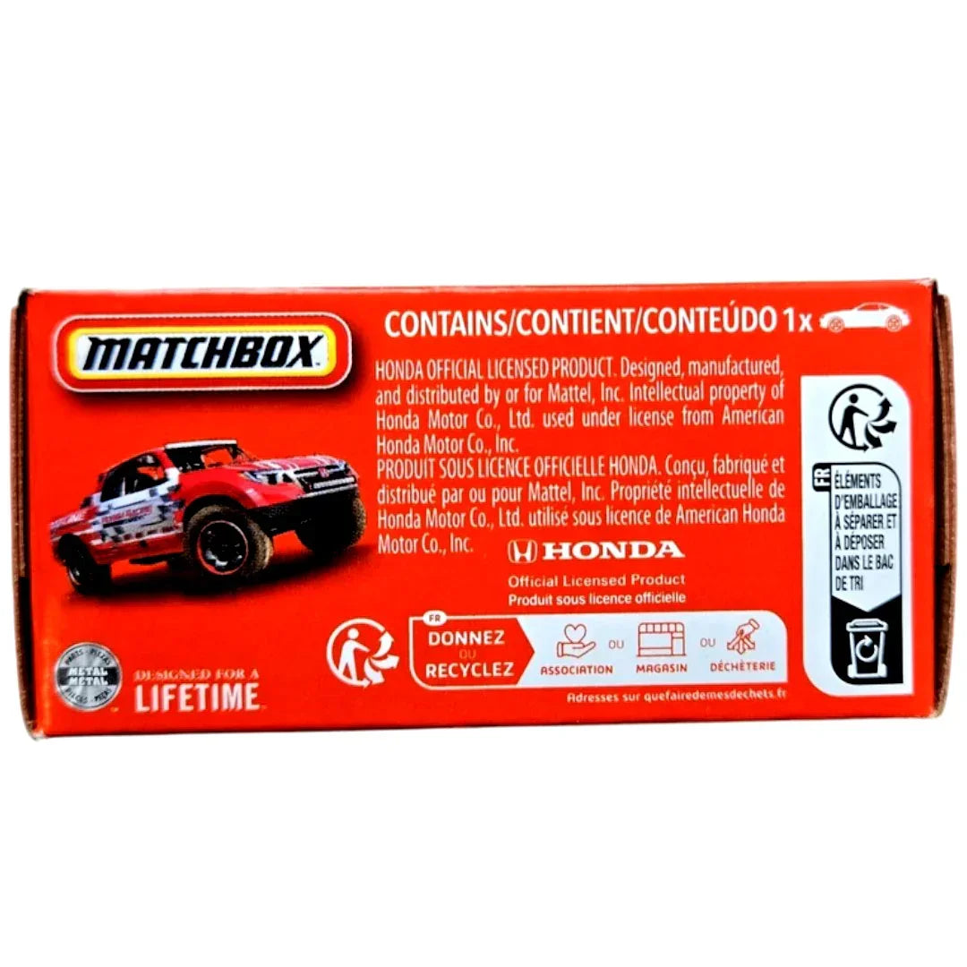 MATCHBOX 2015 Honda Ridgeline 1:64 Diecast Pickup Truck – Official Mattel Licensed Toy Car (20/125)
