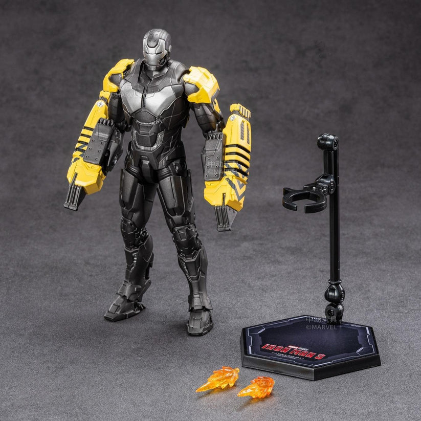 ZD Toys 1:10 Scale Iron Man Mark XXV 25 (Striker) Action Figure | Marvel Studios Iron Man 3 | 7 Inch Heavy Construction Armor Collectible