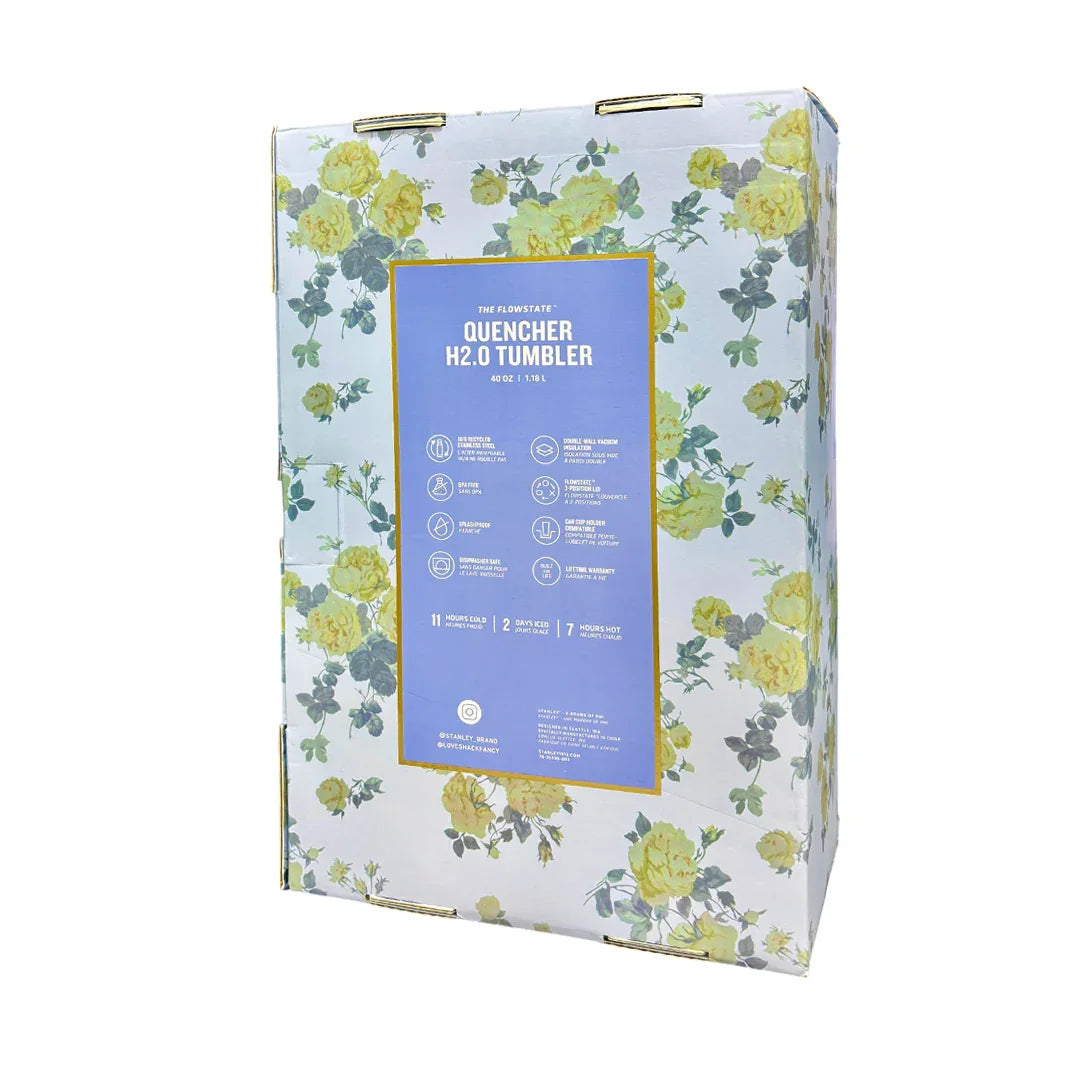 STANLEY LoveShack Fancy Quencher H2.0 FlowState Stainless Steel Vacuum Insulated Tumbler with Lid and Straw for Water, Iced Tea or Coffee (Heather, 40 oz) - Jaiman Toys