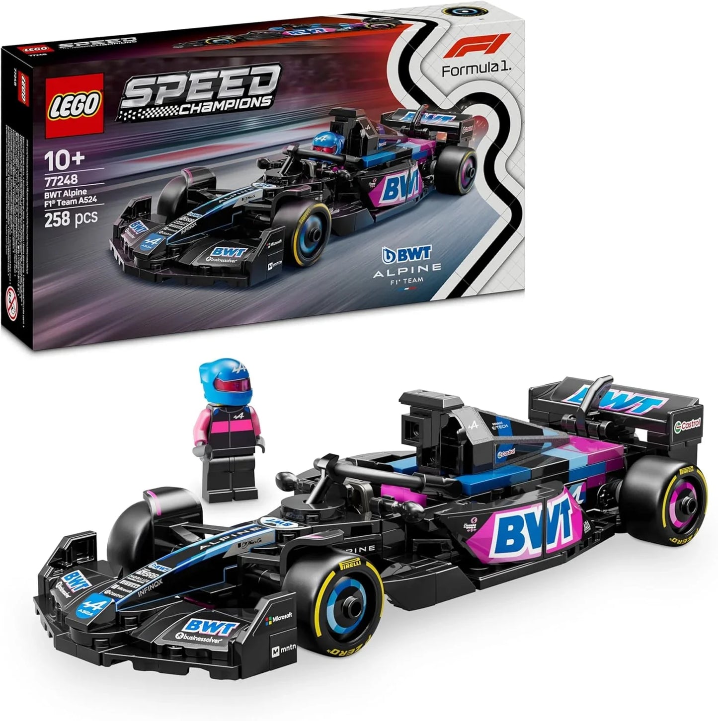 LEGO 77248 Speed Champions BWT Alpine F1 Team A524 Race Car - Jaiman Toys