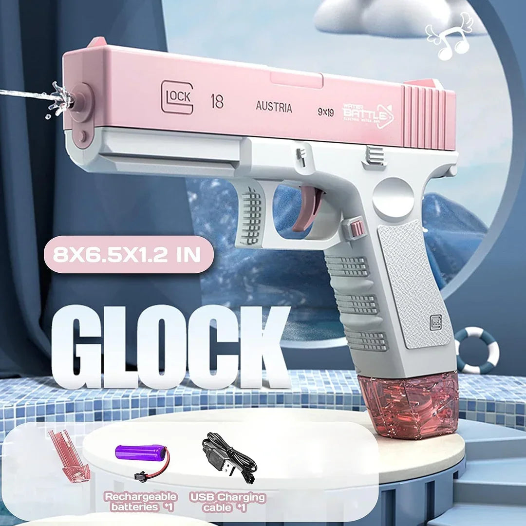 Electric Water Pistol, Automatic Water Gun,with Large Capacity, Holi Water Gun with Long Range, Electric Water Pistol for Children - Jaiman Toys