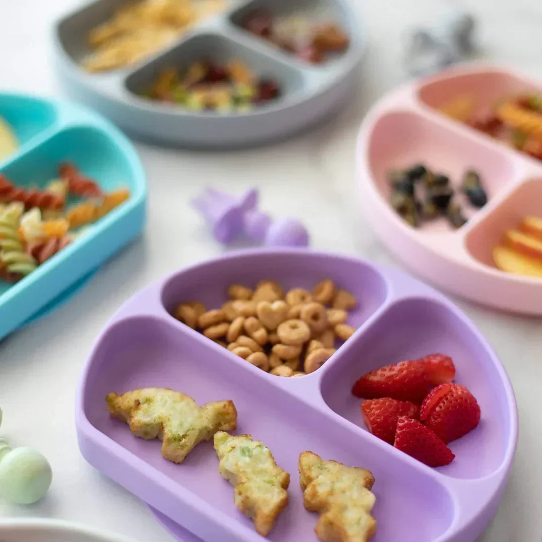 Bumkins Silicone Grip Dish Blue for Toddlers - Jaiman Toys