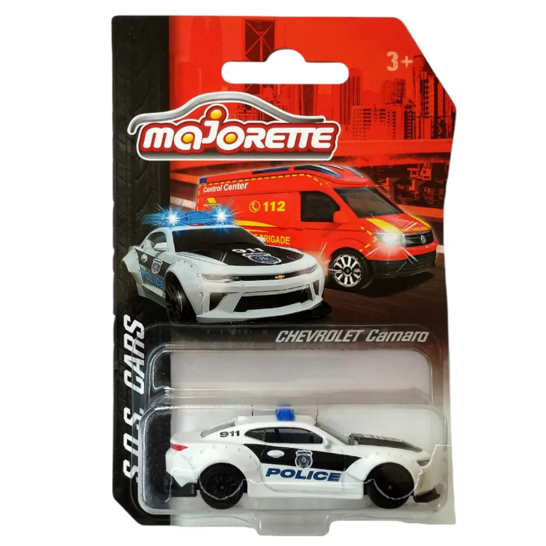 Majorette S.O.S Chevrolet Camaro Police Diecast Car Model