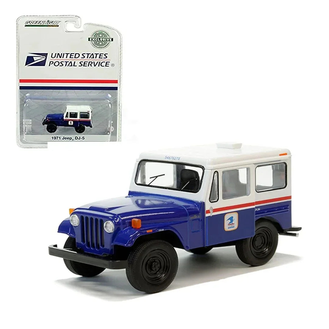 Greenlight 1:64: United States Postal Service, 1971 Jeep DJ-5, With Red & : Hobby Exclusive - Jaiman Toys