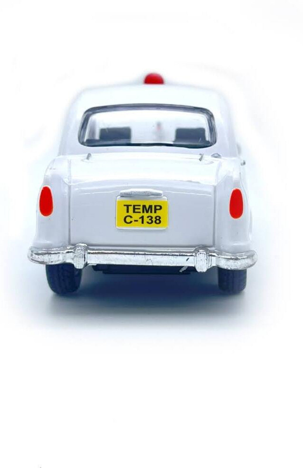 CENTY Ambassador VIP Pull Back Toy Car White | Openable Doors | Classic Indian Sedan Toy for Kids 3+