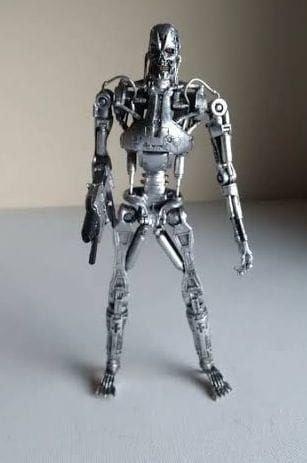 Terminator 2 Judgement Day - Endoskeleton Action Figure T-800 Silver - Jaiman Toys