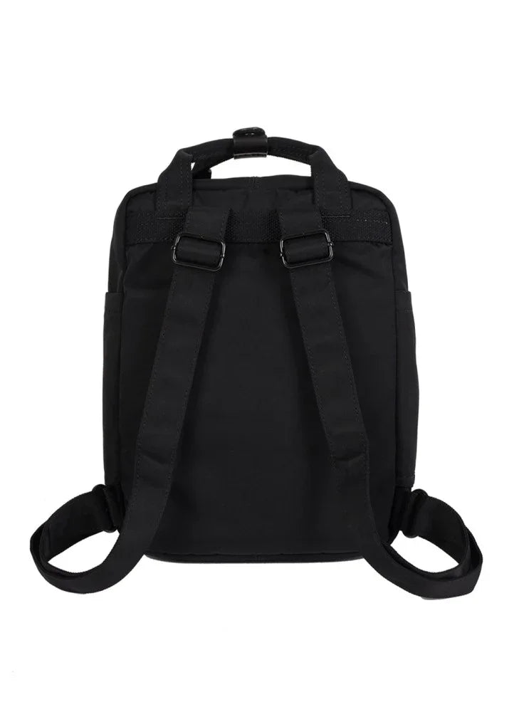 Doughnut Macaroon Mini Black Series Backpack – Black (D124B-0003-F) | 7L Compact Water-Resistant Bag - Jaiman Toys