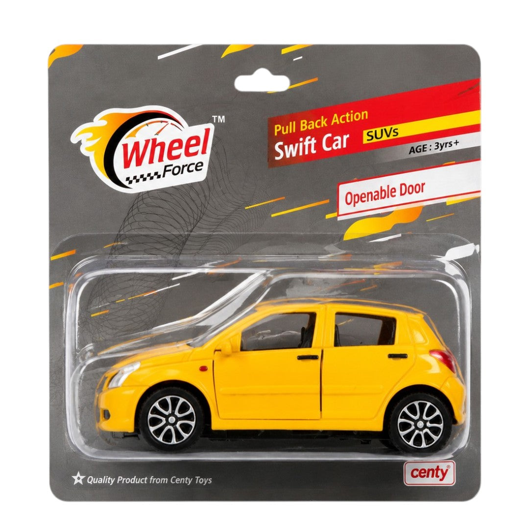 CENTY Swift Pull Back Toy Car | Openable Doors | Diecast Mini Hatchback Toy Car for Kids 3+