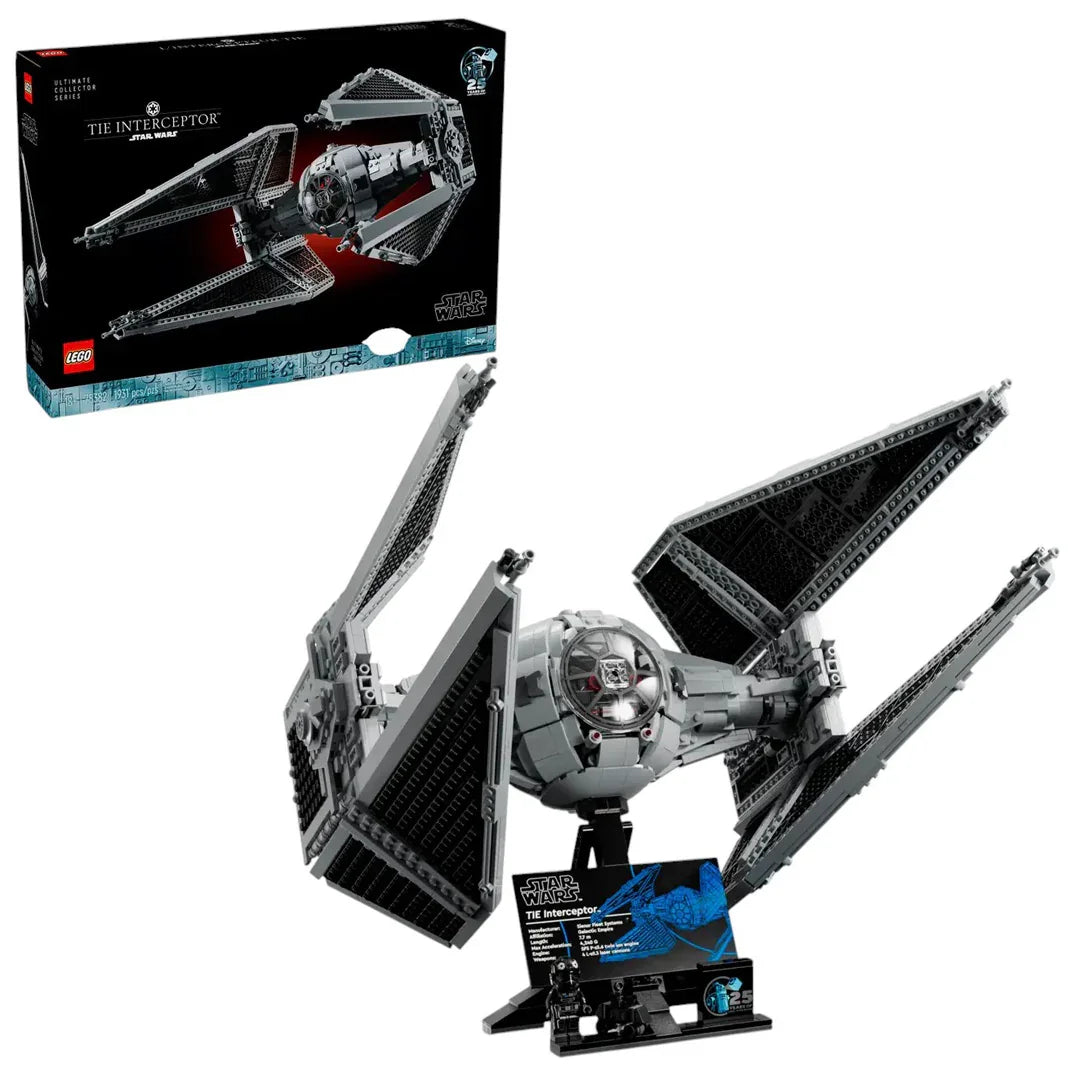 LEGO Star Wars 75382 TIE Interceptor Building Set Collectible Starfighter Model (957 Pieces)