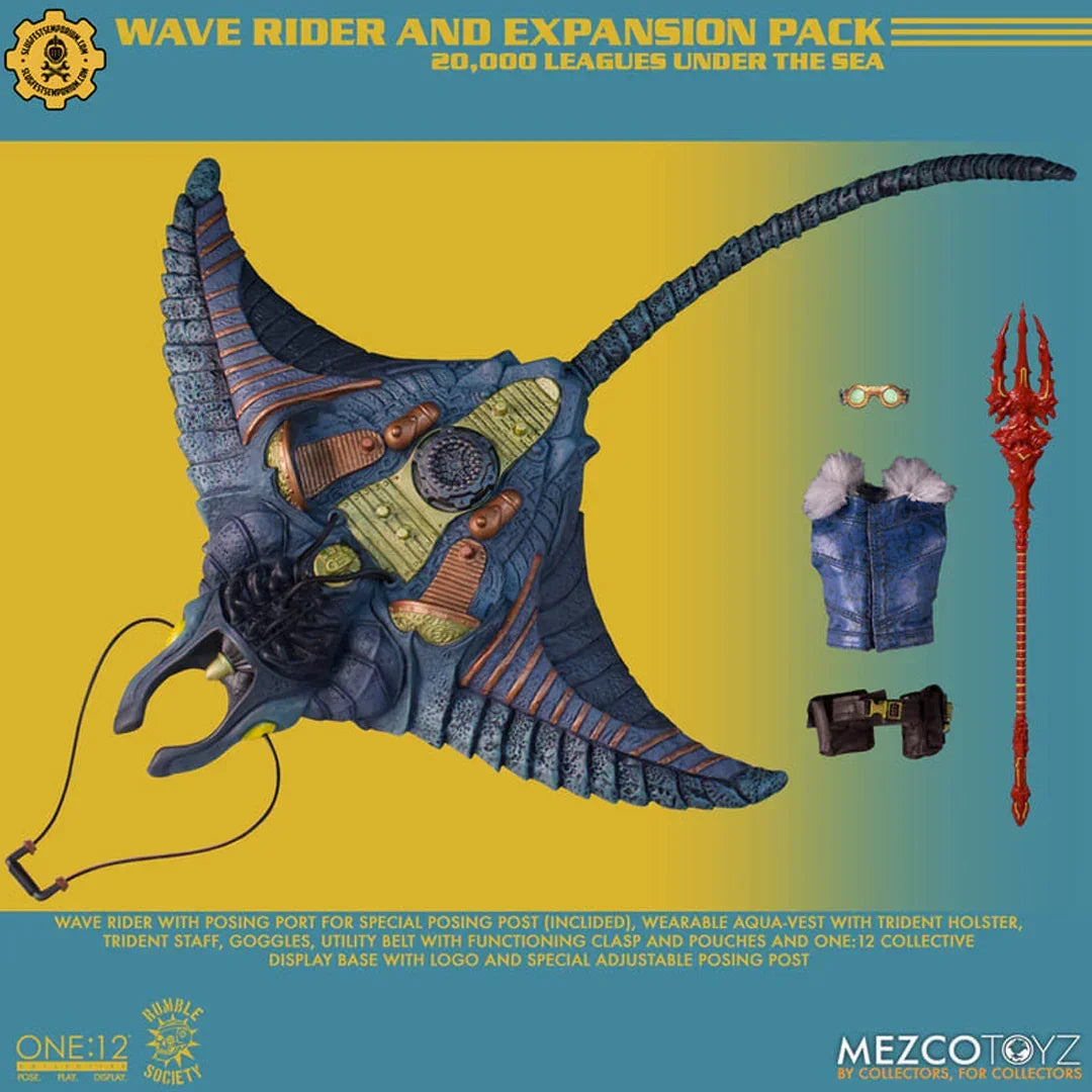 Mezco One:12 Collective Rumble Society Wave Rider & Captain Nemo Expansion Pack - Jaiman Toys