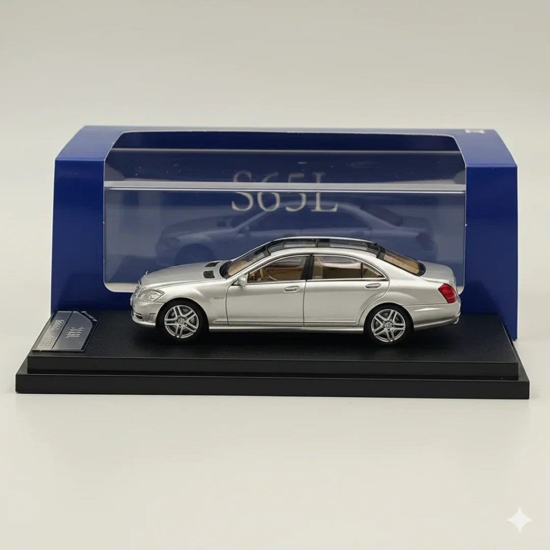 Street Warrior 1:64 S65L Silver Diecast Models Car