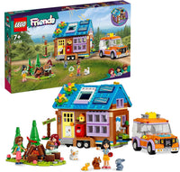 LEGO 41735 Friends Mobile Tiny House, Forest Camping Opening Dollshouse Playset with Toy Car