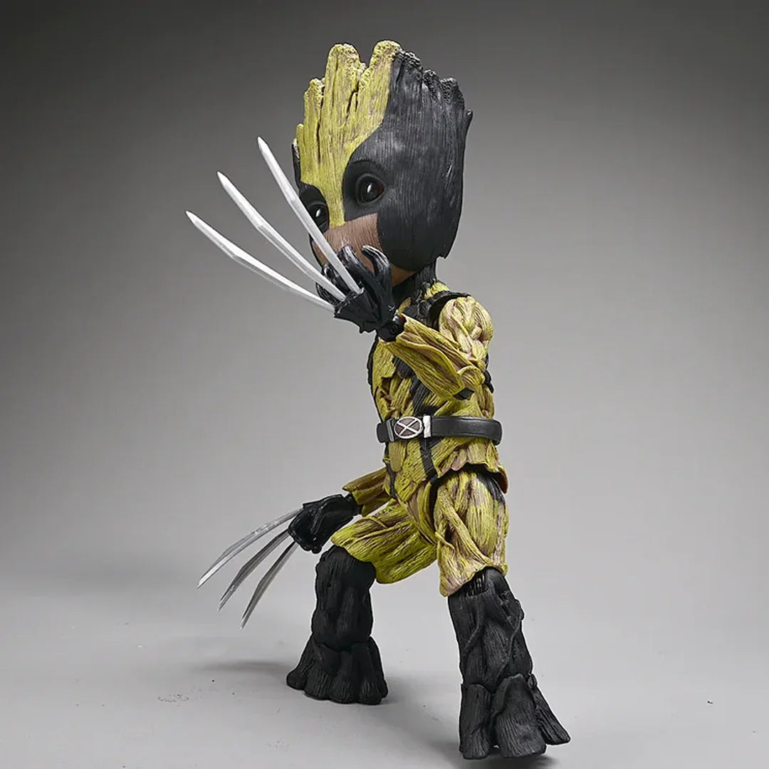 Mini Groot: Wolverine Edition - Marvel Cosplay Action Figure (26cm ) - Jaiman Toys