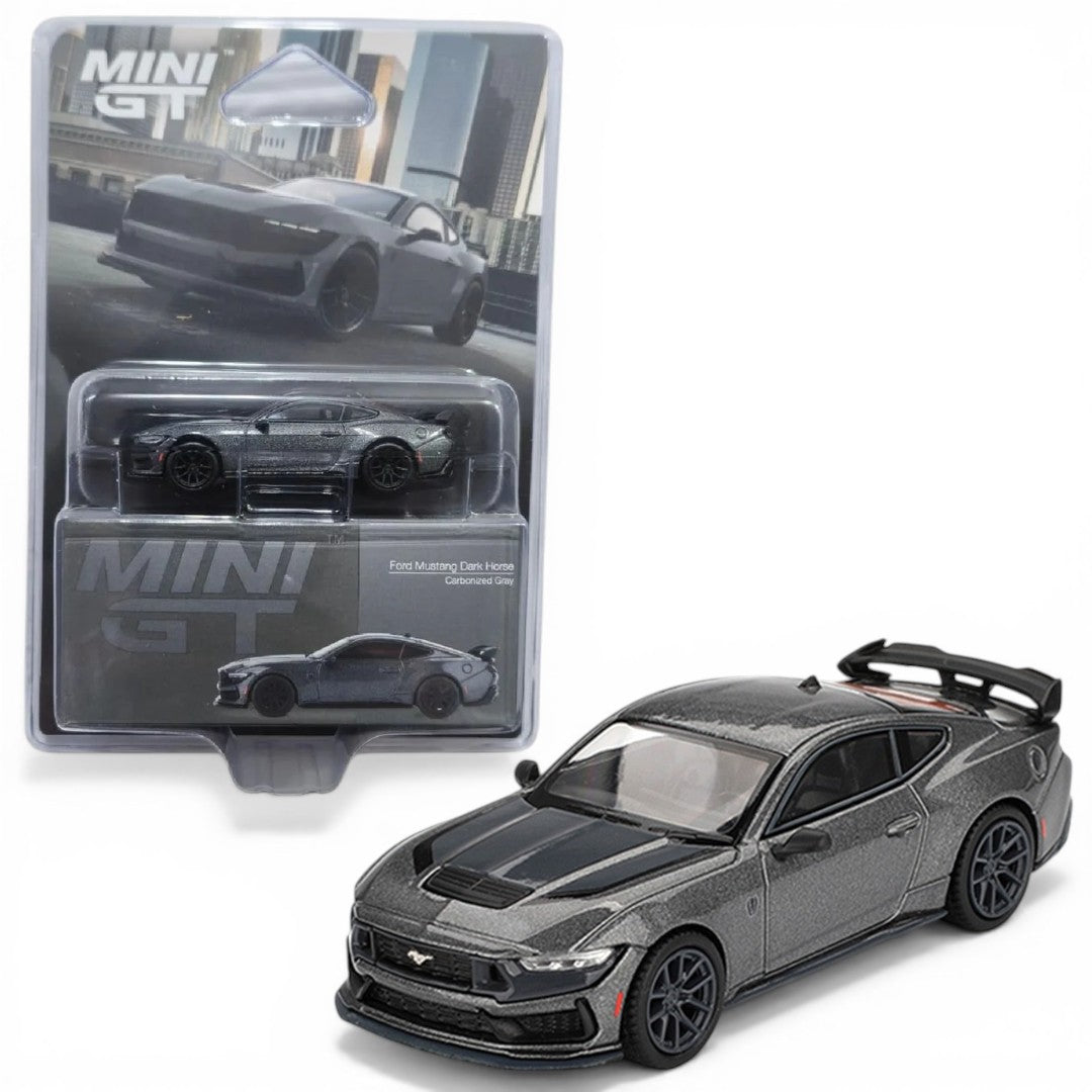 Mini GT 1:64 Blister Pack Ford Mustang Dark Horse 2024 Carbonized