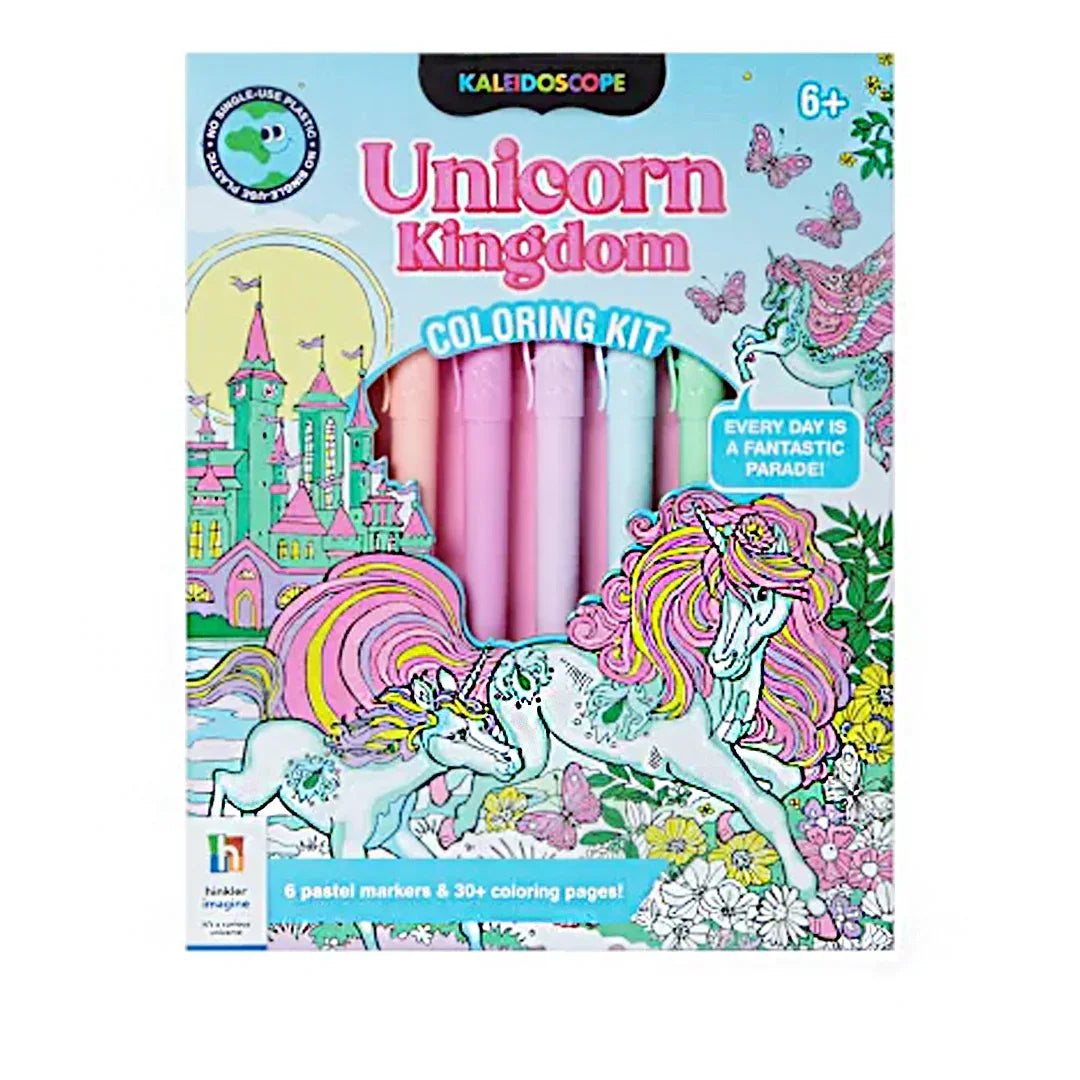 Junior Kaleidoscope Unicorns Kingdom Colouring Kit Age 6+ - Jaiman Toys