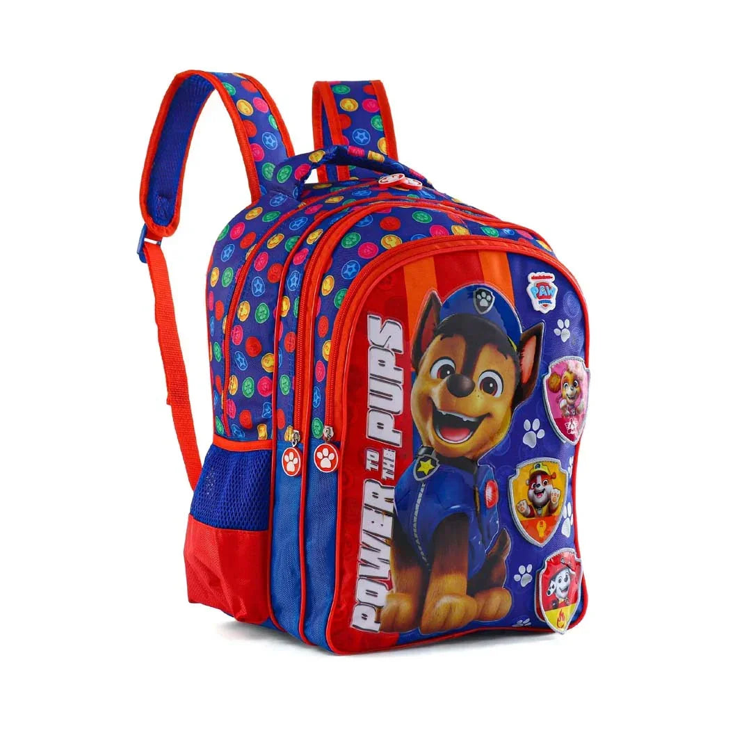 STRIDER Paw Patrol Power Pups Premium School Backpack Blue - 14 inches - Jaiman Toys