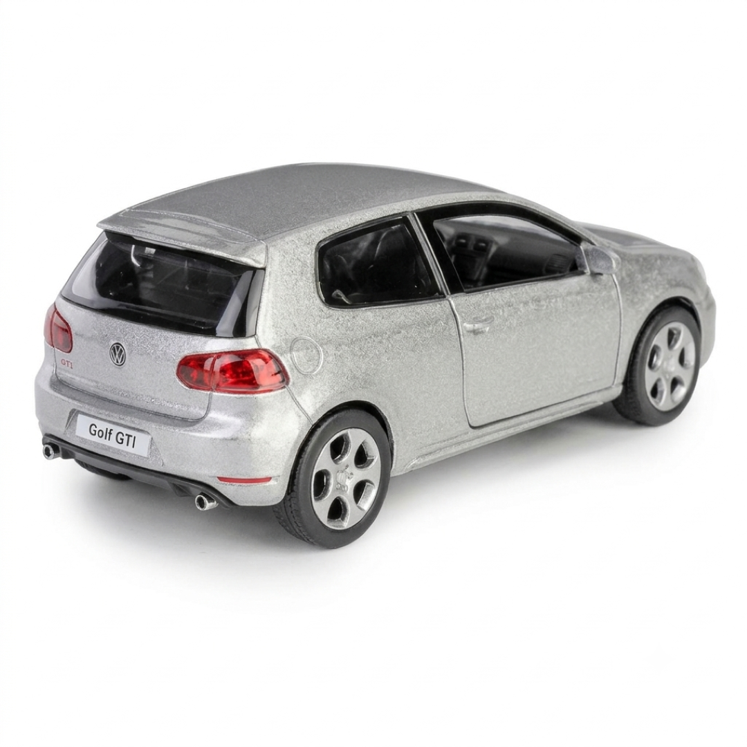 RMZ City Volkswagen Golf GTI 1:32 Scale Die-Cast Model Car – Collectible Sports Hatchback with Opening Doors, Pull-Back Action– 2 Colour Variants