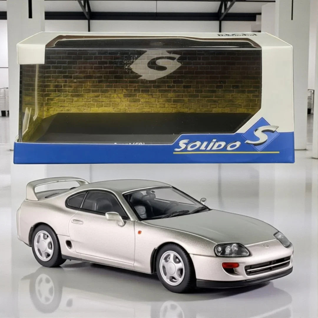 Solido 1:43 Toyota Supra MKIV (MKIV-2JZ) Silver Metallic – Diecast Model Car | S4314002