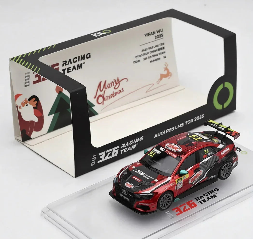 KILO 1:64 Works Audi RS3 LMS TCR 2021 Die-Cast Race Car | 4 Livery Versions | Official Licensed